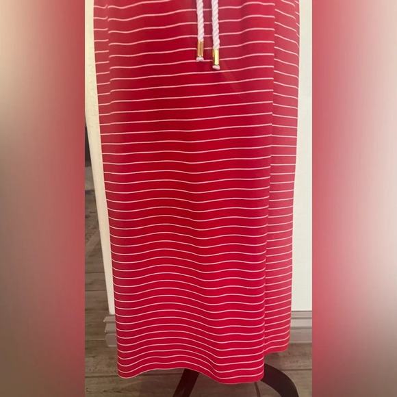 JG Hook size Small red striped nautical maxi dress - Picture 4 of 8